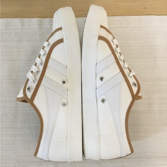 Gola for Jcrew Women's coaster smash White and Tan Sneakers size 8 - Picture 5 of 10